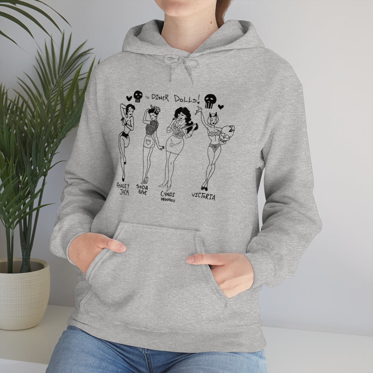 DINER DOLLS WHOLE GANG HOODIE