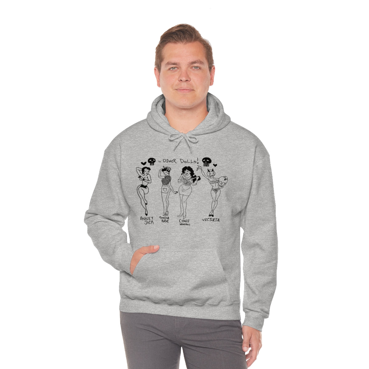 DINER DOLLS WHOLE GANG HOODIE