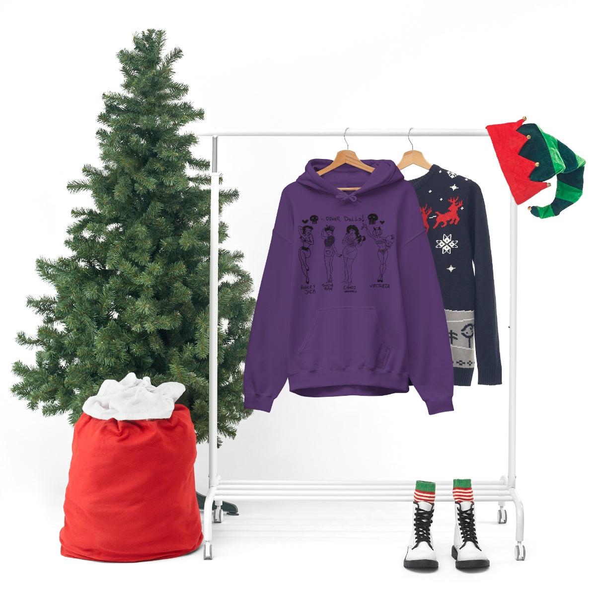 DINER DOLLS WHOLE GANG HOODIE