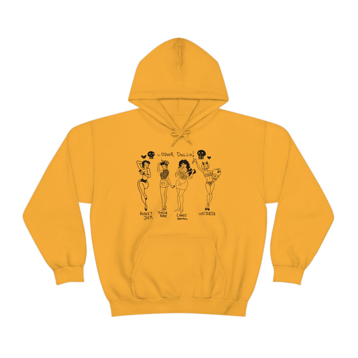 DINER DOLLS WHOLE GANG HOODIE