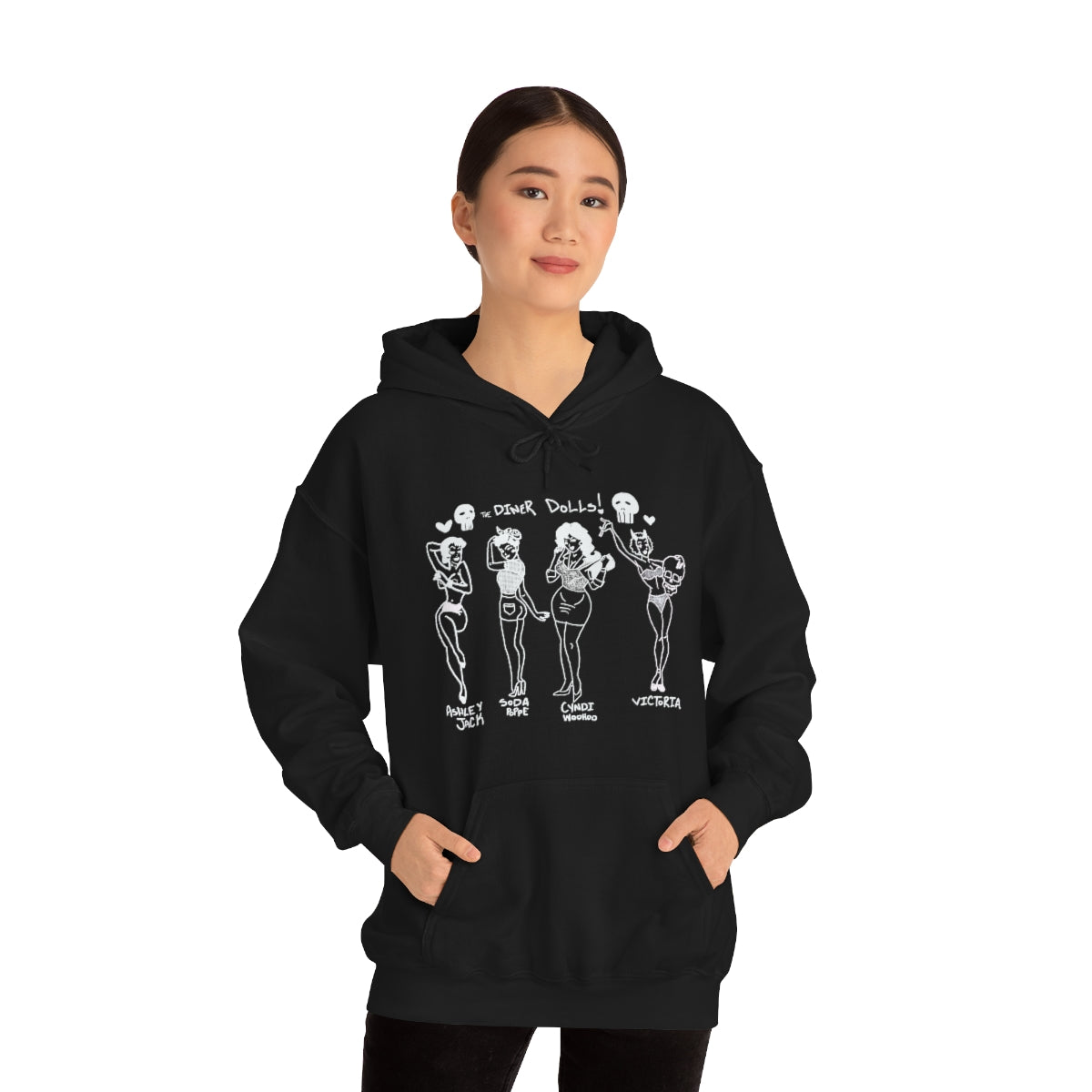 DINER DOLLS WHOLE GANG HOODIE