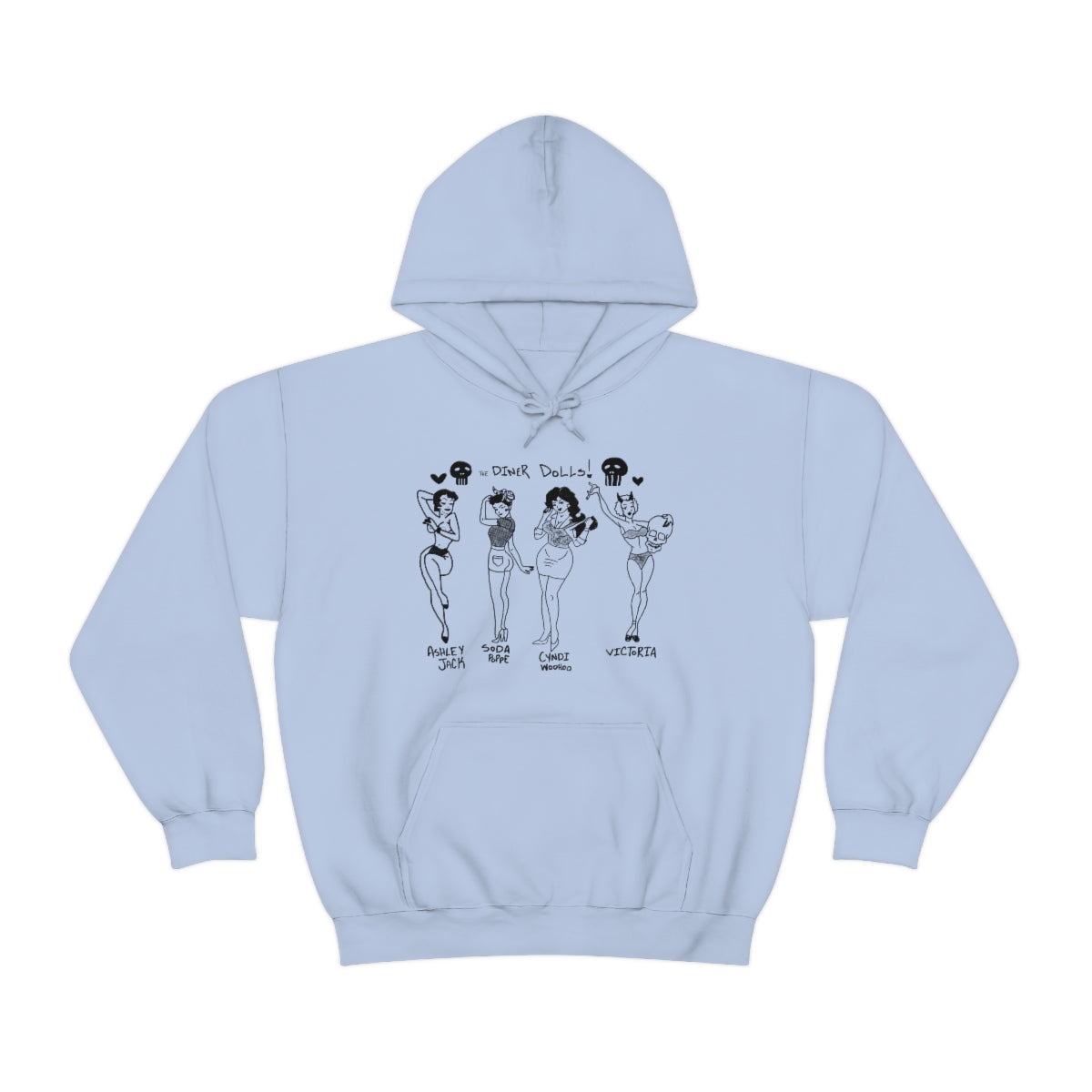 DINER DOLLS WHOLE GANG HOODIE