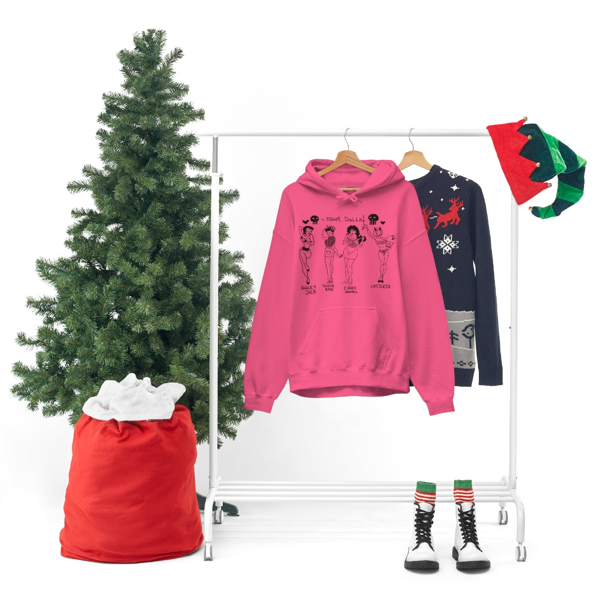 DINER DOLLS WHOLE GANG HOODIE