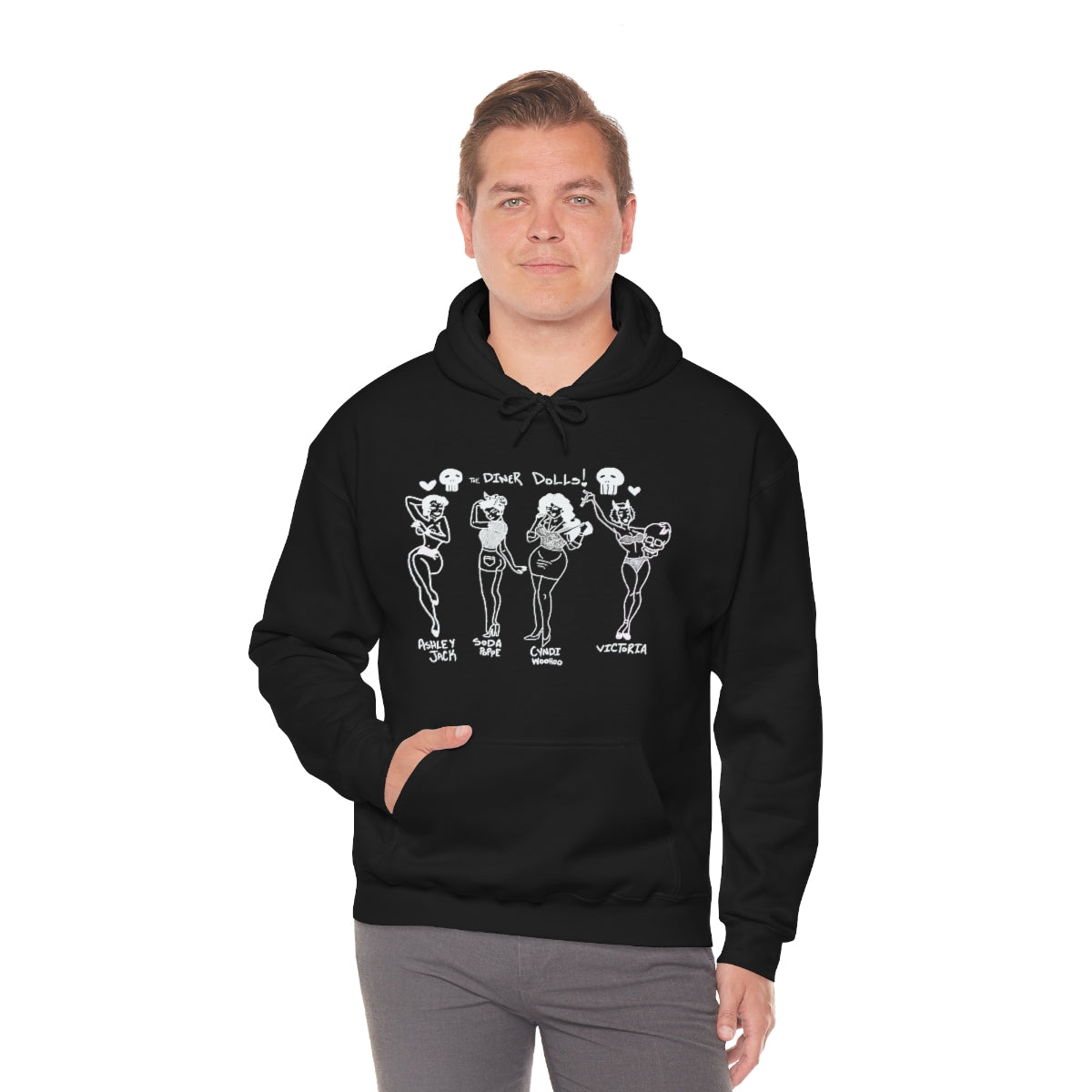 DINER DOLLS WHOLE GANG HOODIE
