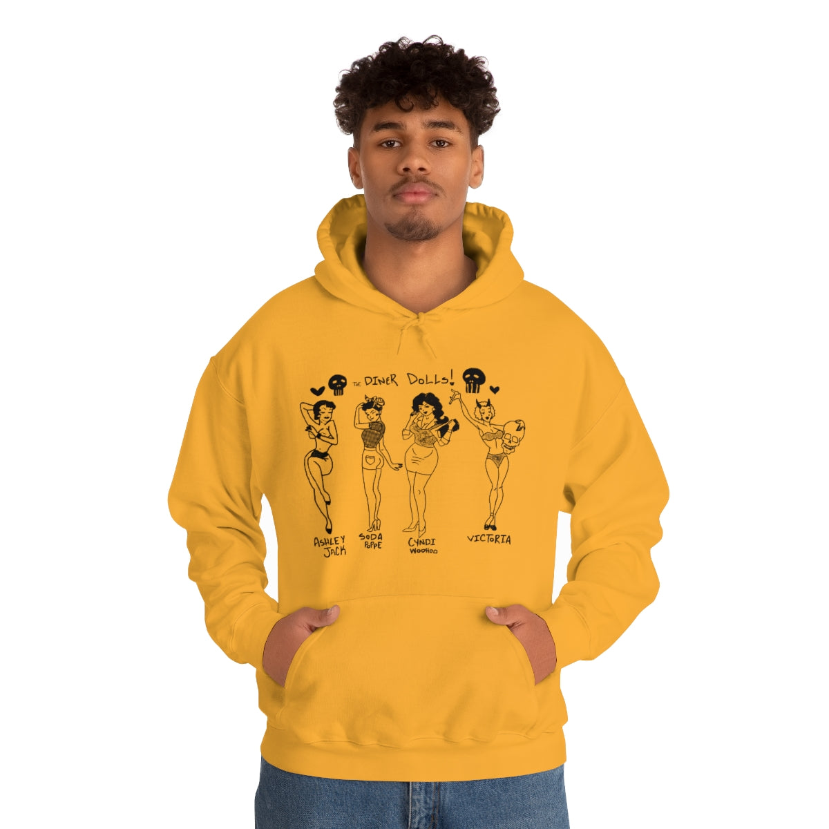 DINER DOLLS WHOLE GANG HOODIE