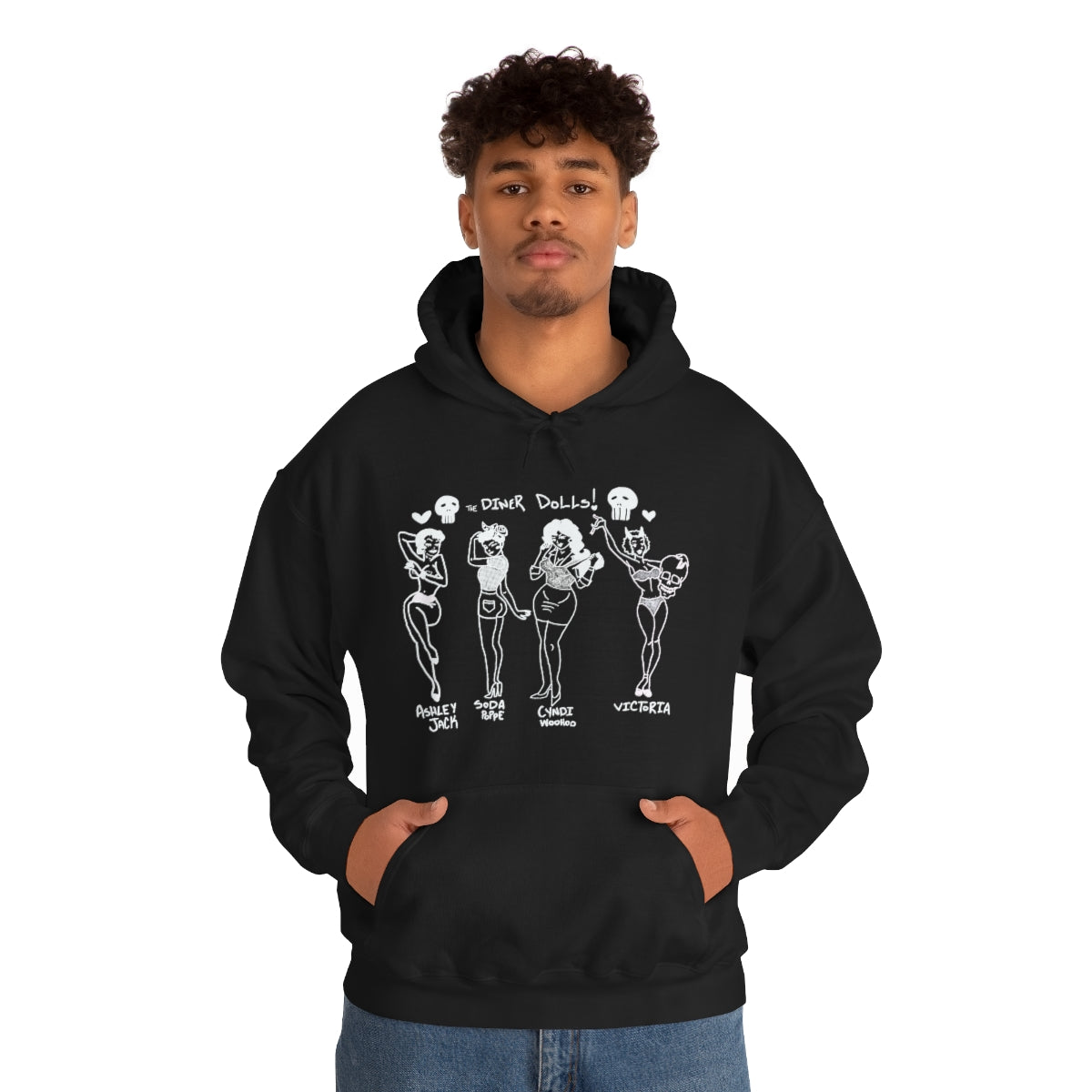 DINER DOLLS WHOLE GANG HOODIE