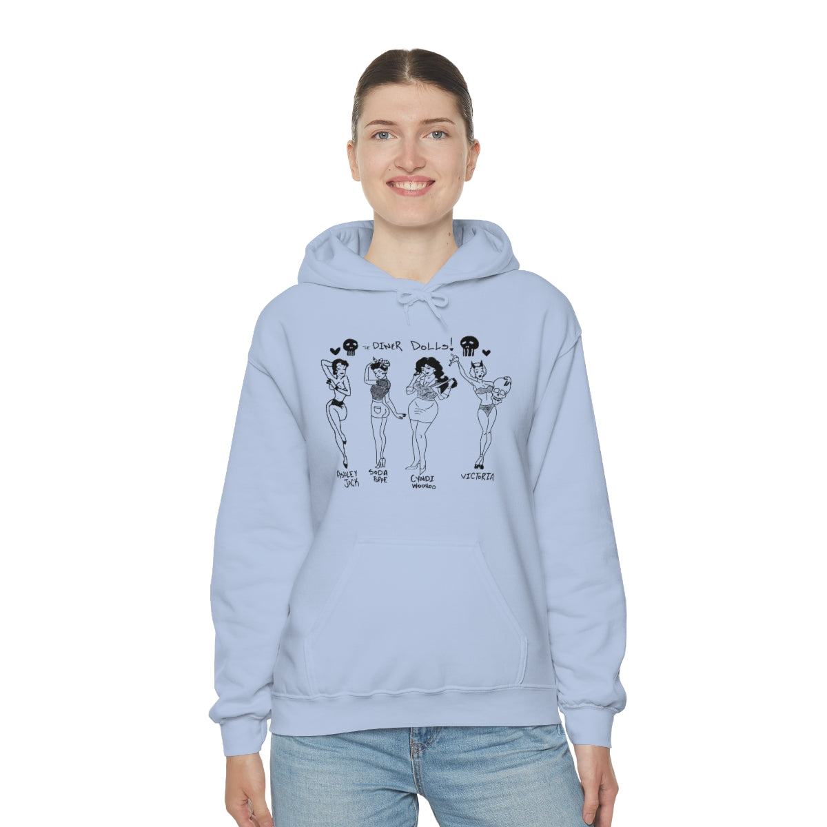 DINER DOLLS WHOLE GANG HOODIE