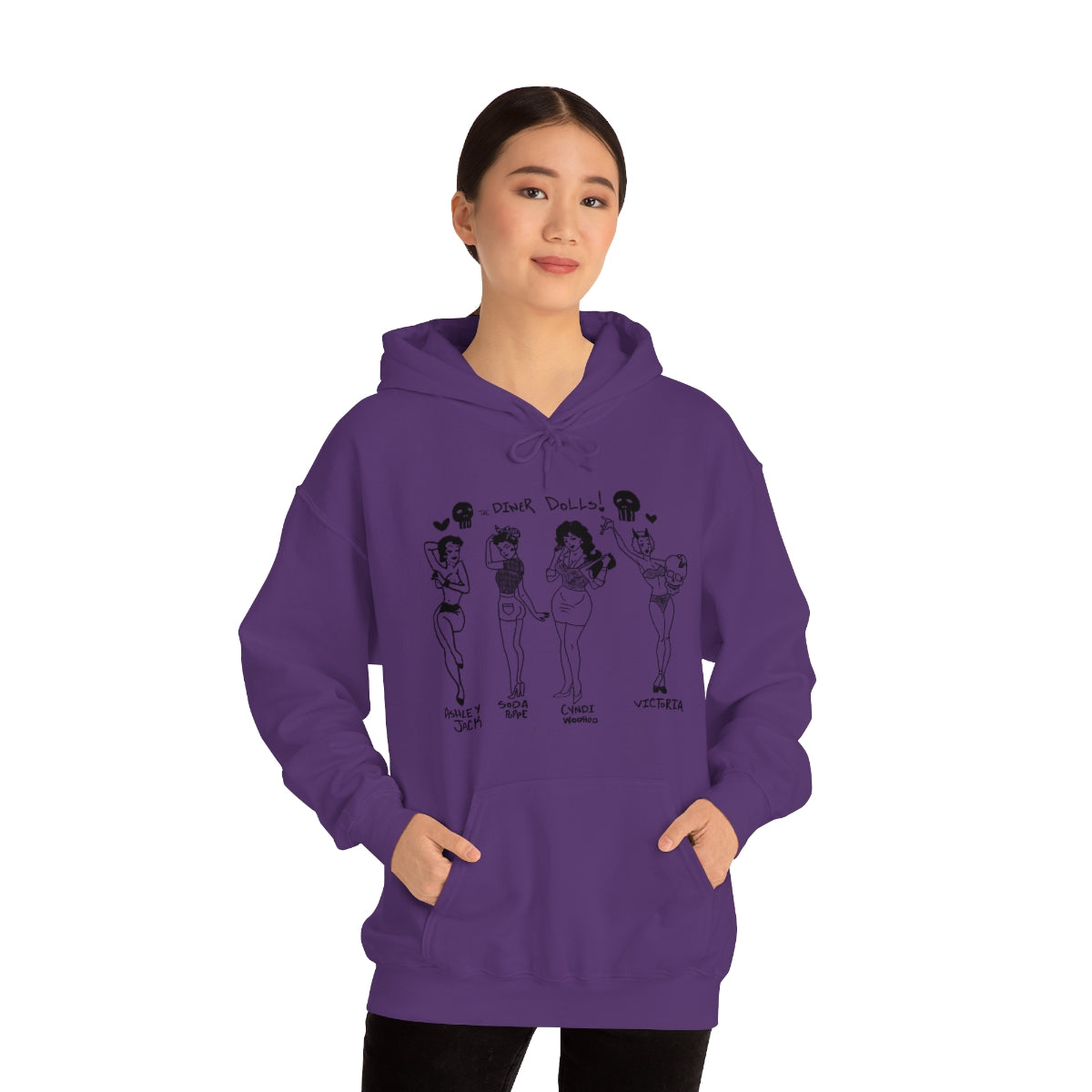 DINER DOLLS WHOLE GANG HOODIE