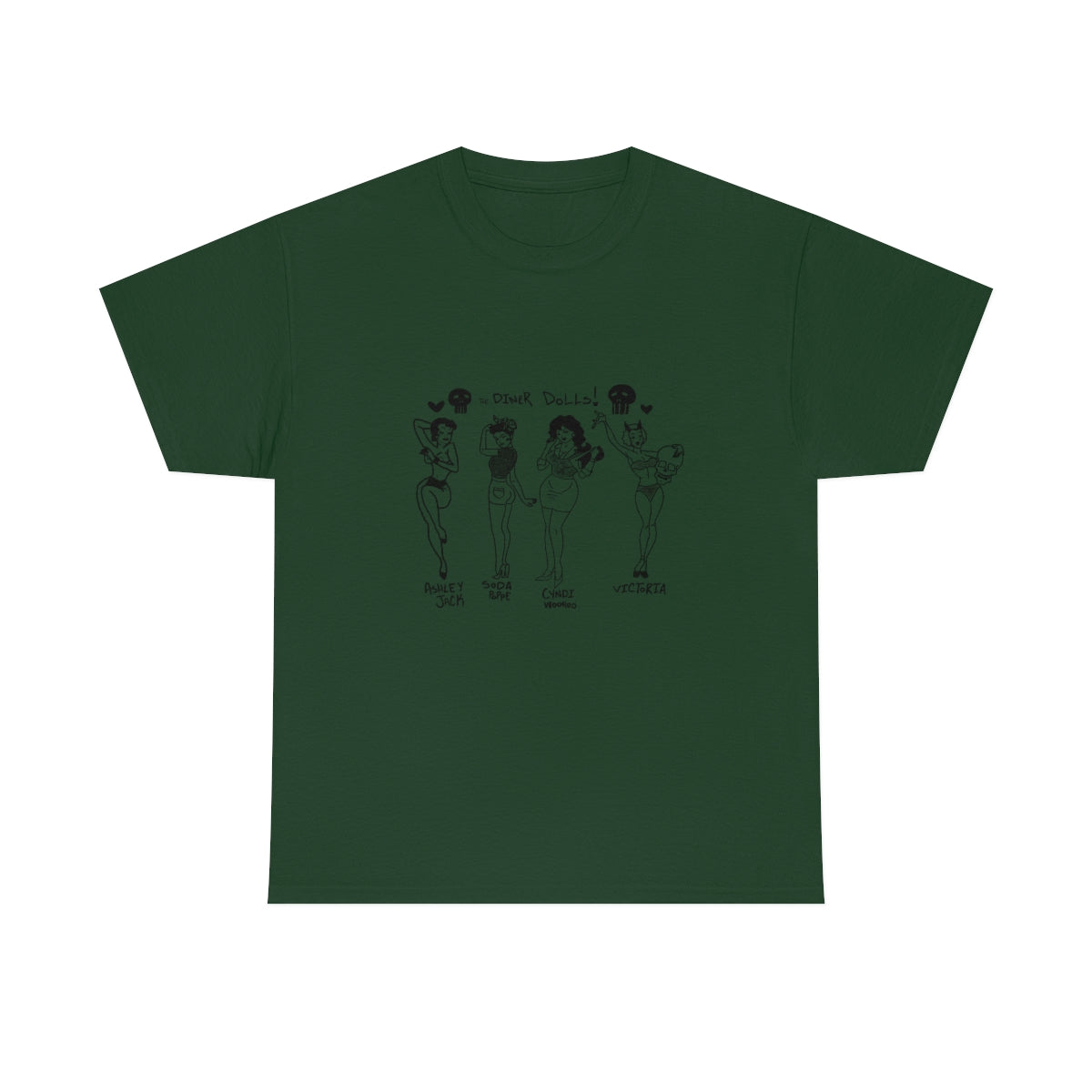 DINER DOLLS FULL GANG TEE