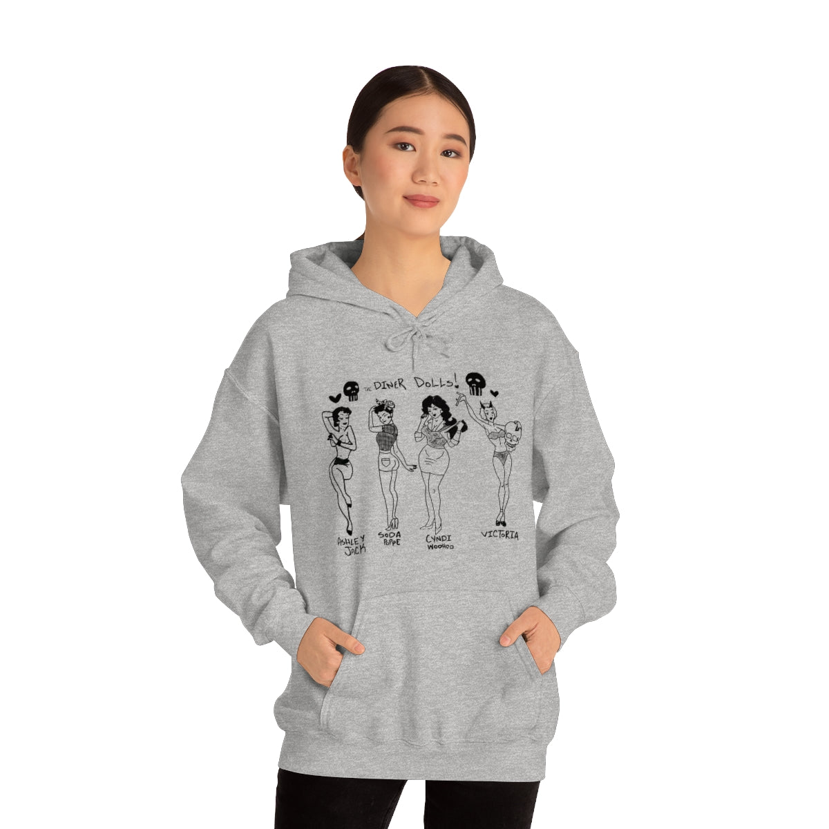 DINER DOLLS WHOLE GANG HOODIE