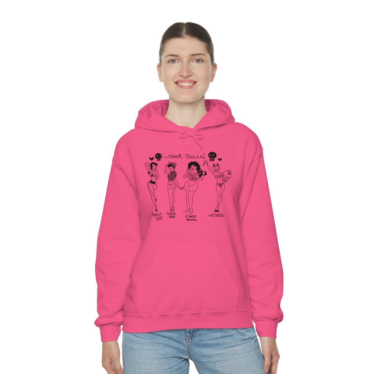 DINER DOLLS WHOLE GANG HOODIE