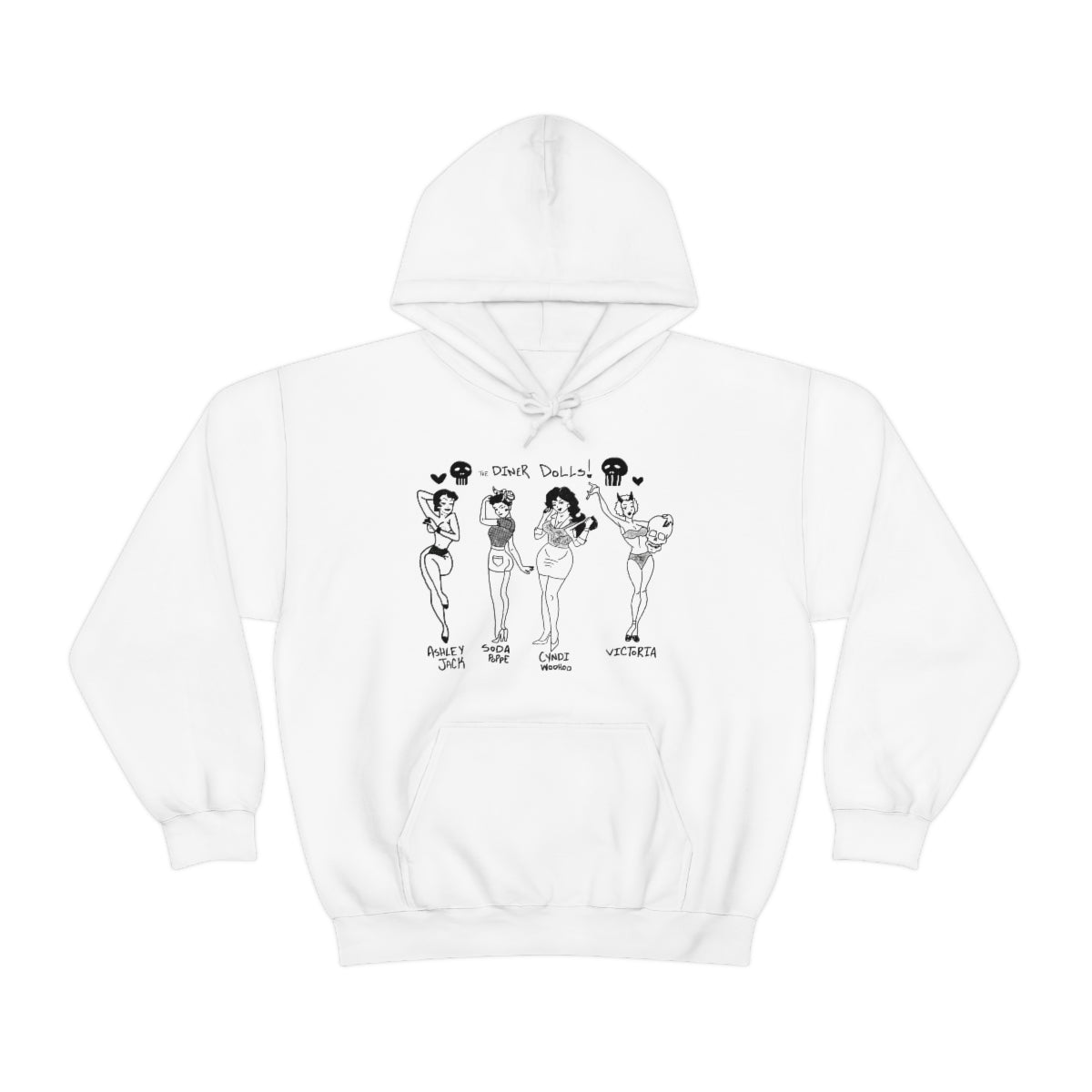 DINER DOLLS WHOLE GANG HOODIE