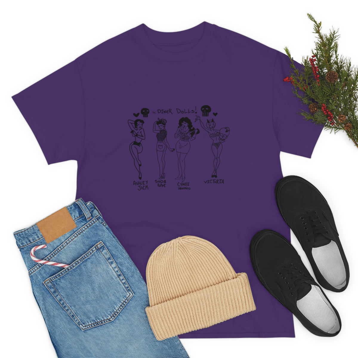 DINER DOLLS FULL GANG TEE