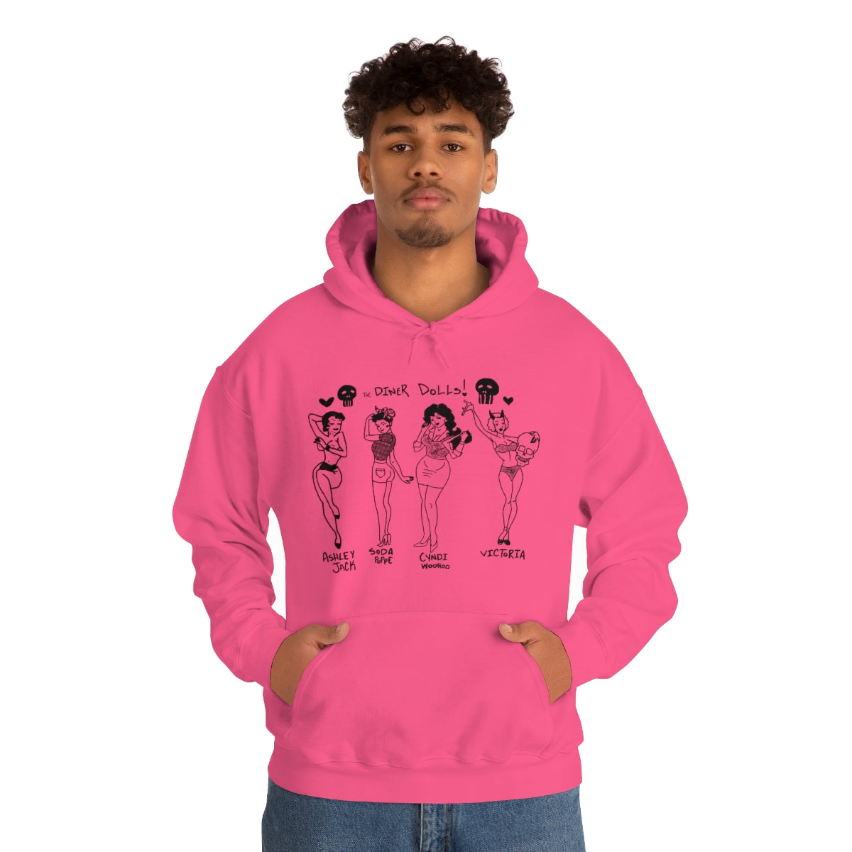 DINER DOLLS WHOLE GANG HOODIE