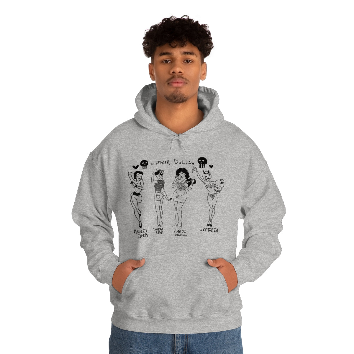 DINER DOLLS WHOLE GANG HOODIE