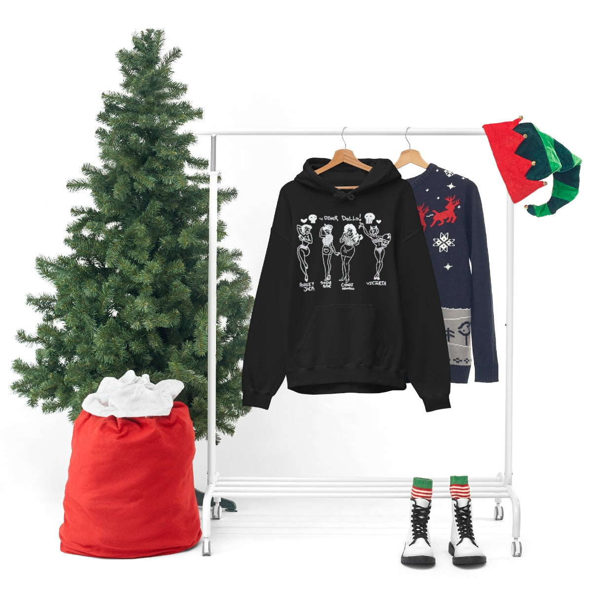DINER DOLLS WHOLE GANG HOODIE